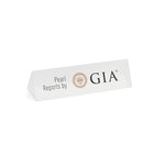 附有GIA珍珠鉴定报告的徽标展示牌